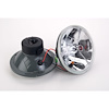 Tri-Bar Round Headlights Red Dot with Amber Signal - image 1