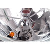 Tri-Bar Round Headlights Red Dot with Amber Signal - image 2