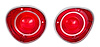 Tail Light Lenses for 1971 Chevy Chevelle [With Trim] - image 1