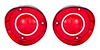 Tail Light Lenses for 1972 Chevy Chevelle [With Trim] - image 1