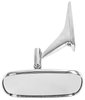 Manual Side View Mirror Fits Select 1968-1972 GM Cars, w/Divot-Style Pivot End and Rib on the base [Left/Driver Side] - image 2
