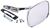 Manual Side View Mirror Fits Select 1968-1972 GM Cars, w/Divot-Style Pivot End and Rib on the Base [Right/Passenger Side] - image 1