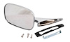 Manual Side View Mirror Fits Select 1968-1972 GM Cars, w/Rounded-Style Pivot End and Rib on the Base [Left/Driver Side] - image 1