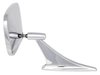 Manual Side View Mirror Fits Select 1968-1972 GM Cars, w/Rounded-Style Pivot End and Rib on the Base [Left/Driver Side] - image 3