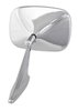Manual Side View Mirror Fits Select 1968-1972 GM Cars, w/Rounded-Style Pivot End and Rib on the Base [Left/Driver Side] - image 4