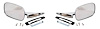 GM Side View Mirror Kit Fits Select 1968-1972 GM Cars [Rounded-Style Pivot End] - image 1