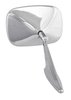 Manual Side View Mirror Fits Select 1968-1972 GM Cars, w/Rounded-Style Pivot End and Rib on the Base [Right/Passenger Side] - image 4