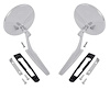 Side View Mirror Kit w/ Bowtie Logos Fits Select 1966-1972 Chevrolet Cars [Left AND Right Side] - image 1