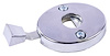 Bucket Seat Headrest Lock and Mounting Plate for Late 1969 & 1970-1972 GM A-Body Models [Chrome] - image 1