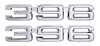396 Fender Emblems for 1969-1972 Chevrolet Chevelle, El Camino 396 [Set of 2] - image 1