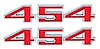 454 Fender Emblems for 1970-1972 Chevrolet Chevelle, El Camino, Monte Carlo 454 [Set of 2] - image 1