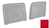 Bucket Seat Backs Fits Select 1968 GM Models [Red, Pair] - image 1