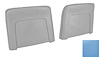 Bucket Seat Backs Fits Select 1968 GM Models [Light Blue, Pair]