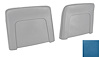 Bucket Seat Backs Fits Select 1968 GM Models [Medium Blue, Pair]