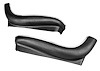 Bucket Seat Side Aprons Fits Select 1966-1968 GM Models [Black, Pair] - image 1