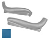 Bucket Seat Side Aprons Fits Select 1968 GM Models [Medium Blue, Pair] - image 1