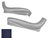 Bucket Seat Side Aprons Fits Select 1969-1972 GM Models [Dark Blue, Pair]