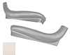Bucket Seat Side Aprons Fits Select 1969-1972 GM Models [White, Pair] - image 1