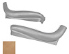 Bucket Seat Side Aprons Fits Select 1969-1972 GM Models [Light Saddle, Pair] - image 1