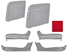 Seat Backs & Sides Kit Fits Select 1967 GM Models [Red] - image 1