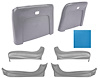 Seat Backs & Sides Kit Fits Select 1969-1972 GM Models [Bright Blue] - image 1