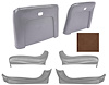 Seat Backs & Sides Kit Fits Select 1969-1972 GM Models [Dark Saddle] - image 1