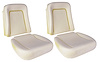 Bucket Seat Foam Set Fits 1967 Chevy Camaro w/Deluxe Bucket Seat & 1969 Chevy Camaro w/Standard Bucket Seat [Pair] - image 1