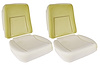 Bucket Seat Foam Set Fits 1969 Chevrolet Camaro w/Deluxe Bucket Seat [Pair] - image 1