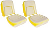 Bucket Seat Foam Set Fits 1968-1969 Pontiac Firebird w/Deluxe Bucket Seat [Pair] - image 1