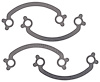 Exhaust Manifold French Locks for 1965-1967 Big Block Chevrolet Engines