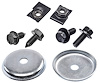 Inner Fender Hardware Kit Fits Select 1962-1981 Chevrolet Models - Black Stainless Steel