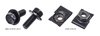 Inner Fender Hardware Kit Fits Select 1962-1981 Chevrolet Models - Black Stainless Steel - image 3