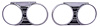 Headlight Bezels for 1967 Chevrolet Chevelle, El Camino - image 1