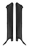 Pillar Pads for 1968 Chevrolet Camaro Coupe [Black, Vinyl-Wrapped] - image 1