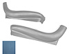 Bucket Seat Side Aprons Fits Select 1969-1972 GM Models [Bright Blue, Pair] - image 1