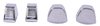 Heater & A/C Control Knob Set Fits Select 1966-1974 Chevrolet Chevelle, El Camino, Monte Carlo [Chrome] - image 2