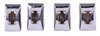 Heater & A/C Control Knob Set Fits Select 1966-1974 Chevrolet Chevelle, El Camino, Monte Carlo [Chrome] - image 3