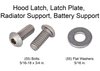 Front End Fastener Kit for 1973-1980 GM Truck, Blazer, Jimmy, Suburban [Button-Head Style, Natural Stainless Steel] - image 2