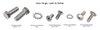 Door Hinge, Latch & Striker Bolt Set for 1947-1954 Chevrolet, GMC Truck (1st Series) [Natural Stainless Steel] - image 2