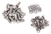 Door Hinge, Latch & Striker Bolt Set for 1947-1954 Chevrolet, GMC Truck (1st Series) [Natural Stainless Steel] - image 3