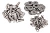 Door Hinge, Latch & Striker Bolt Set for 1955 (2nd Series)-1959 Chevrolet, GMC Truck, Suburban [Natural Stainless Steel] - image 3