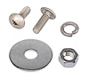 Rear Fender Fastener Kit for 1947-1966 Chevrolet, GMC C/K Series Pickups [Truss Head Bolts, Natural Stainless Steel]