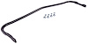 Rear Sway Bar Fits Select 1964-1972 GM A-Body Models [1 in. Solid Bar] - image 1