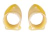 Dash Vent Bezels for 1964-1965 Chevrolet Chevelle, El Camino with Factory A/C [Vent Ball Housings, Pair] - image 4