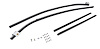 Quarter Glass Run Channel for 1966-1967 Buick, Chevrolet, Oldsmobile, Pontiac Models [2-Door Sedan, Without Chrome Bead] - image 1