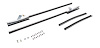Quarter Glass Run Channel for 1968-1972 Buick, Chevrolet, Oldsmobile, Pontiac Models [2-Door Sedan, With Chrome Bead] - image 1