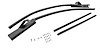 Quarter Glass Run Channel for 1968-1972 Buick, Chevrolet, Oldsmobile, Pontiac Models [2-Door Sedan, Without Chrome Bead] - image 1