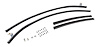 Quarter Glass Run Channel Kit for 1964-1965 Oldsmobile Cutlass, F85, 442 [2-Door Sedan, Without Chrome Bead] - image 1