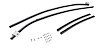 Quarter Glass Run Channel Kit for 1966-1967 Buick, Chevrolet, Oldsmobile, Pontiac Models [2-Door Sedan, Without Chrome Bead] - image 1