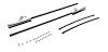Quarter Glass Run Channel Kit for 1968-1972 Buick, Chevrolet, Oldsmobile, Pontiac Models [2-Door Sedan, With Chrome Bead] - image 1